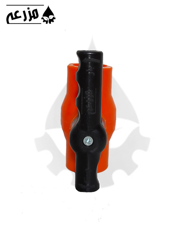 شیر توپی پلیمری دو سر دنده داخل مزرعه (دسته پلیمری) 1 * 1