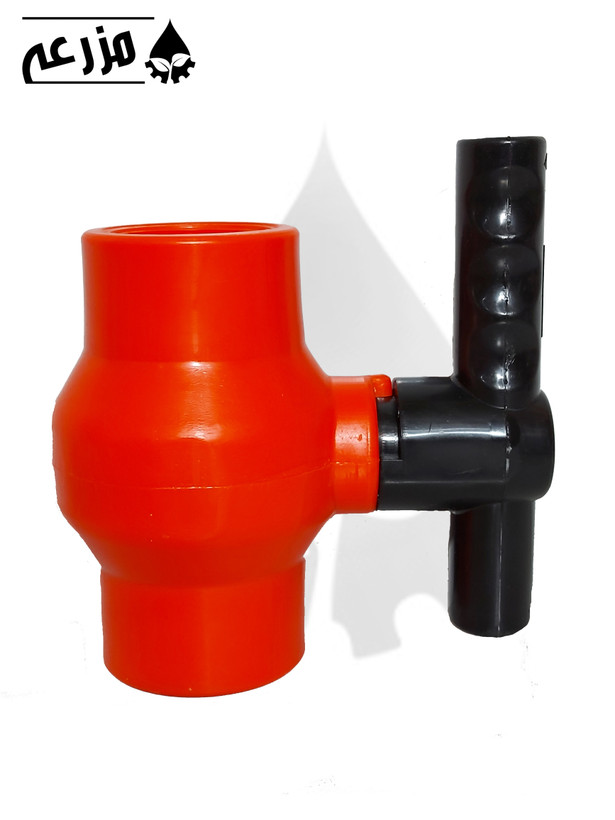 شیر توپی پلیمری دو سر دنده داخل مزرعه (دسته پلیمری) 1/2_1 * 1/2_1