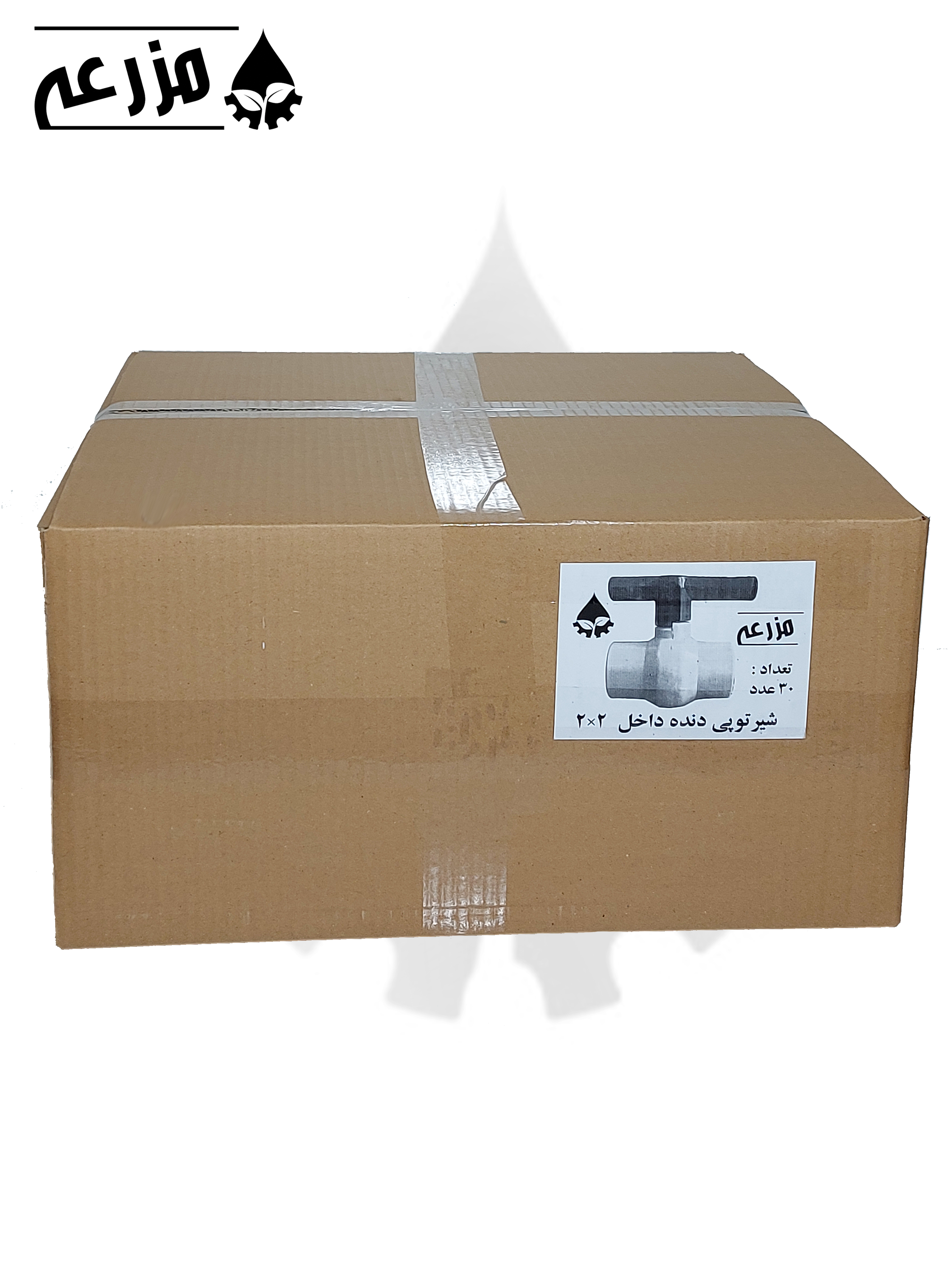 شیر توپی پلیمری دو سر دنده داخل مزرعه (دسته پلیمری) 2 * 2
