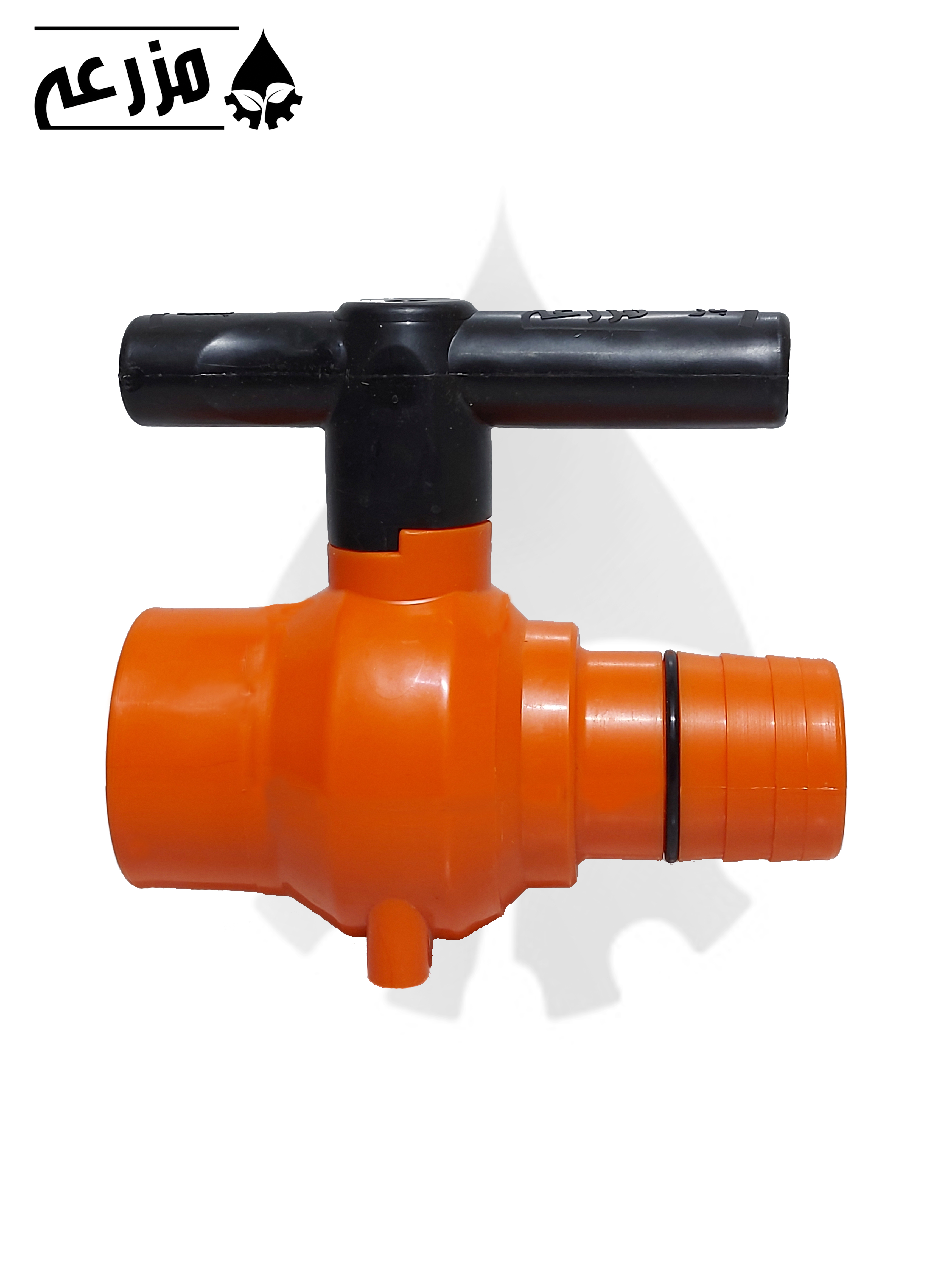 شیر توپی یک سر لی فلت و یک سر دنده داخل 2 * 50