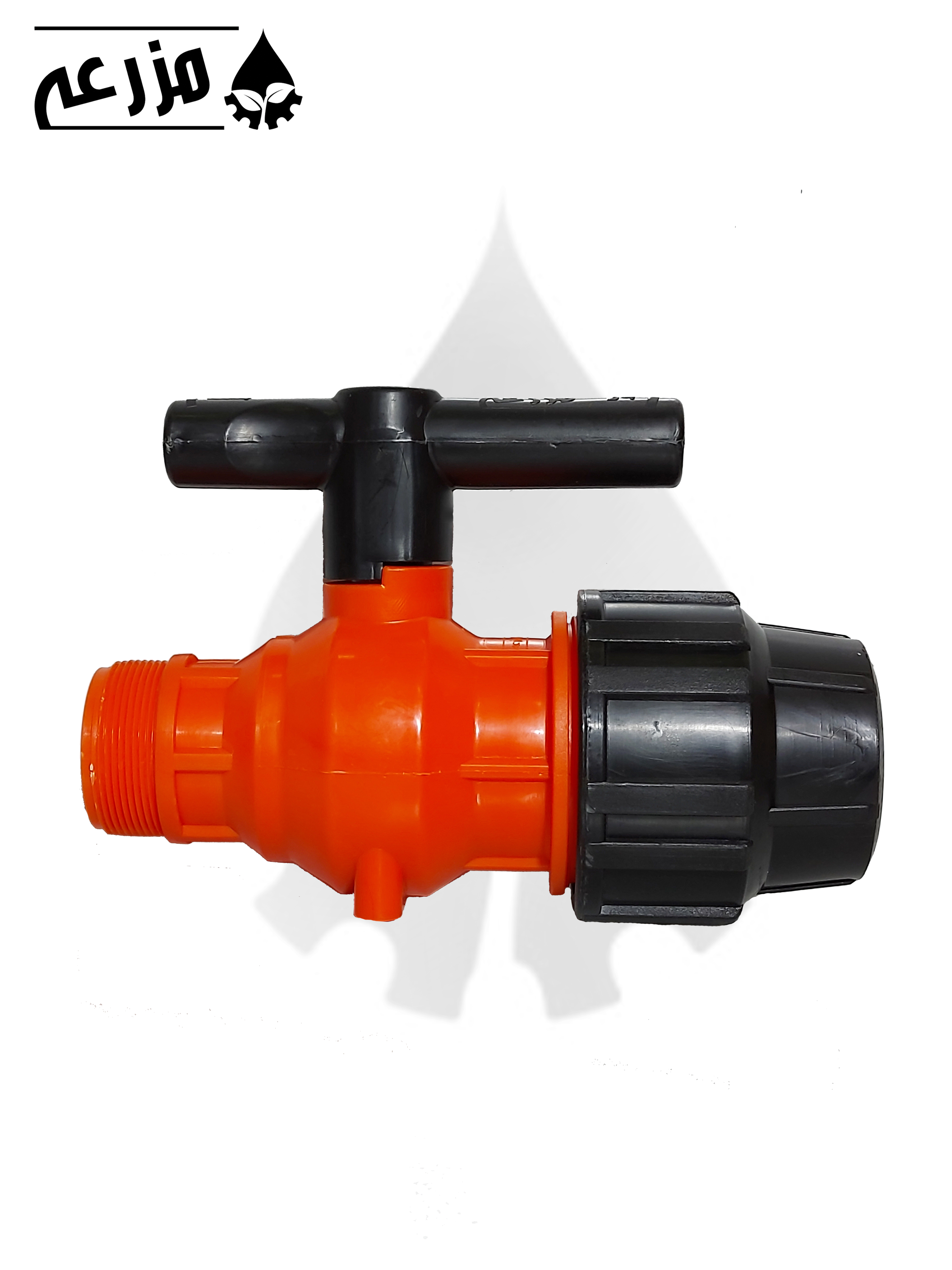 شیر توپی یک سر رابط و یک سر دنده بیرون 2 * 63