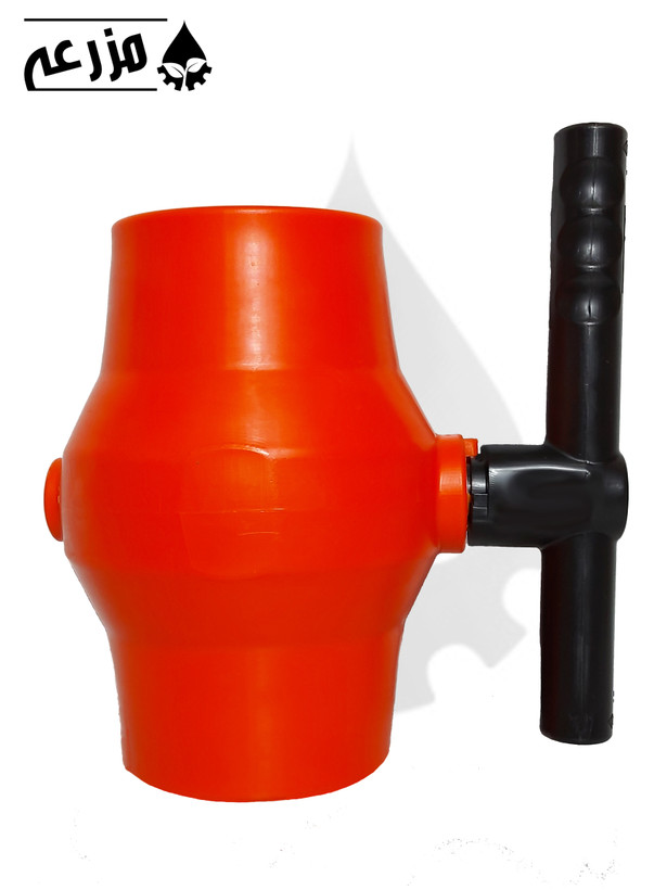 شیر توپی پلیمری دو سر دنده داخل مزرعه (دسته پلیمری) 3 * 3